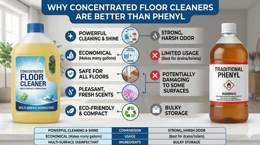 Why Concentrated Floor Cleaners Are Better Than Phenyl