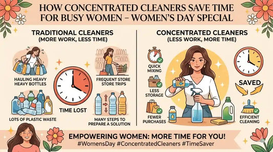 How Concentrated Cleaners Save Time for Busy Women | Women’s Day Special India