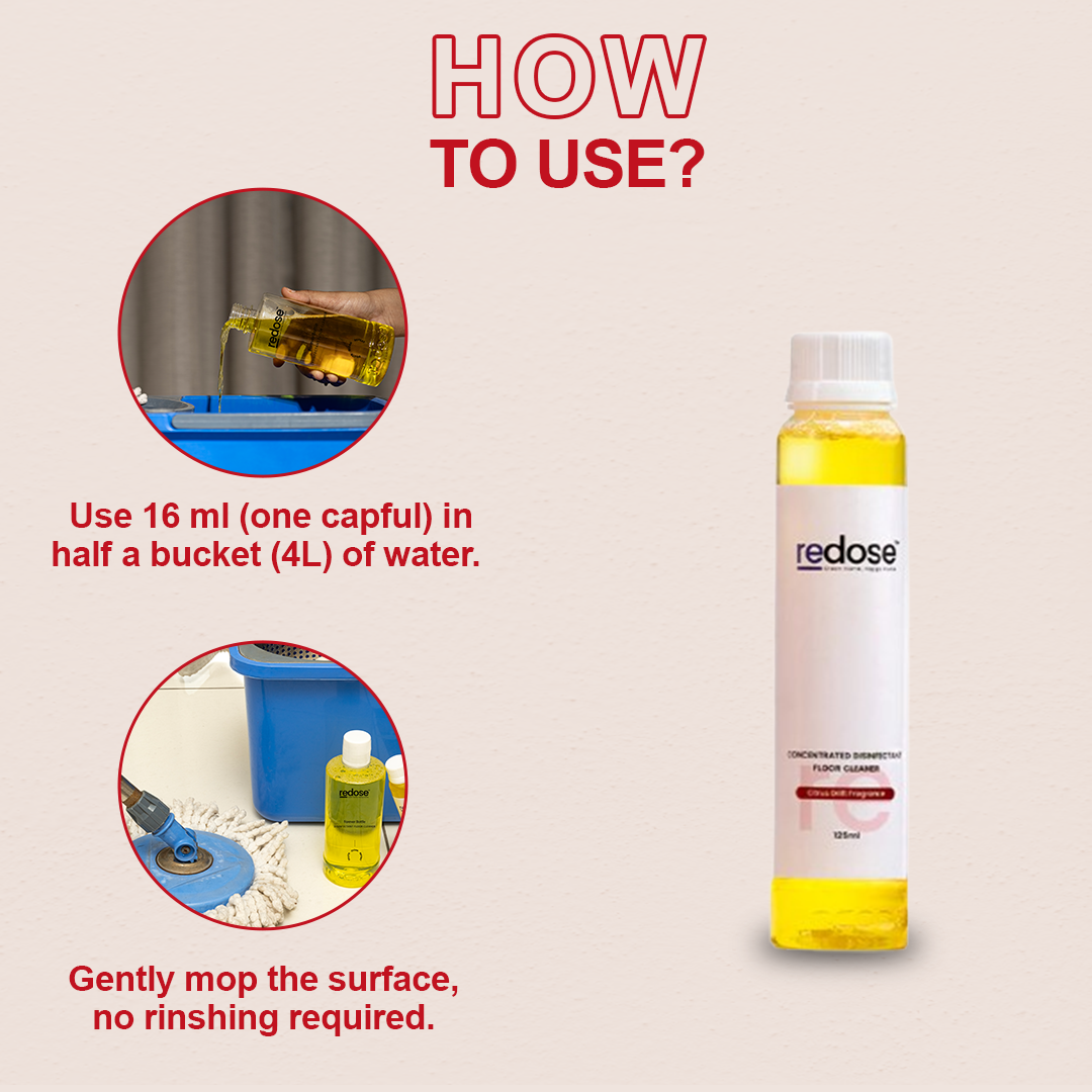 Redose Toilet Cleaner | Floor Cleaner | Glass & Multi-Surface Cleaner| Refill Combo