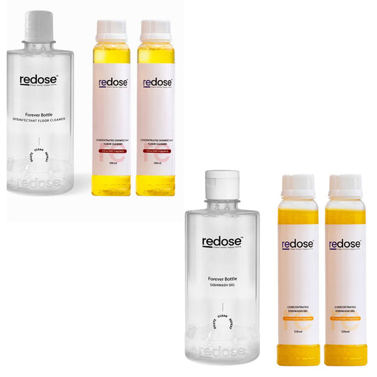 Redose Floor Cleaner | Dishwash Gel | Mini Kit 2x Combo
