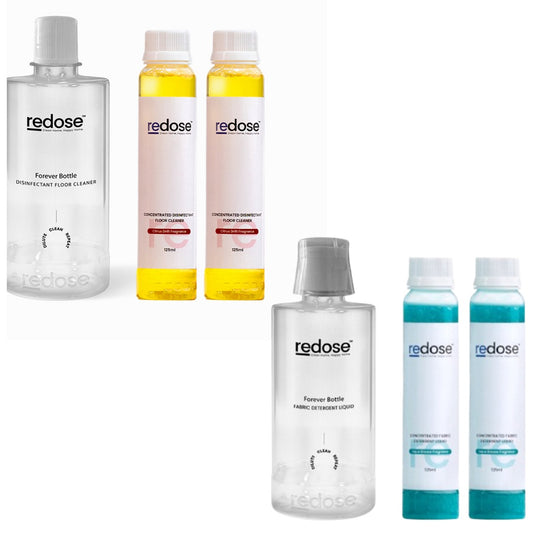 Redose Floor Cleaner | Fabric Detergent | Mini Kit 2x Combo