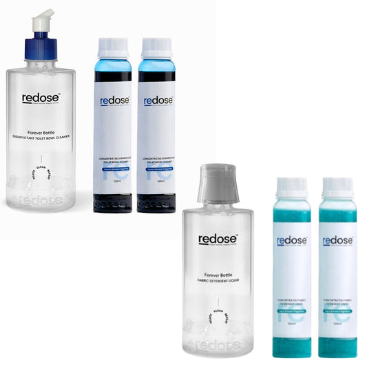 Redose Toilet Cleaner | Fabric Detergent | Mini Kit 2x Combo