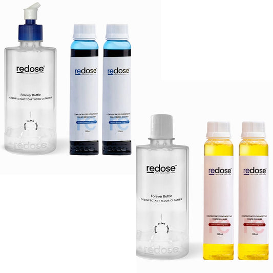 Redose Toilet Cleaner | Floor Cleaner | Mini Kit 2x Combo